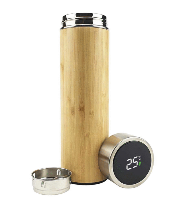 Bamboo Flask with Temperature Display - GFBPTM-018