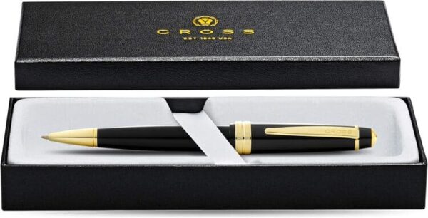 Cross Bailey Light™ Polished Black Resin and Gold Tone Ballpoint Pen - GFBPWICR 5284 - Image 3