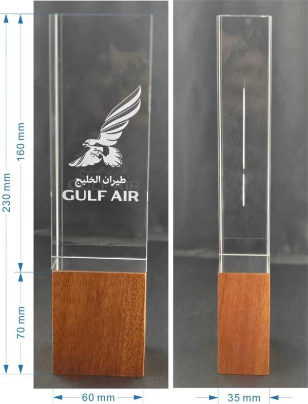 Crystal with wooden awards - Image 3
